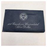 1973-S Eisenhower Uncirculated Silver Dollar – 40% Silver Blue Pack Ike Dollar With Envelope & COA