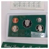 1997 & 1998 U.S. Mint Proof Sets – 2 Set Lot With Original Green Holders & COA Cards