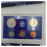 2002 U.S. Mint Proof Set + 2005 50 State Quarters Proof Set – Original Cases & COA