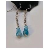3 Pair Handmade Beaded Earrings – Local Minnesota Senior Artist – 100% Proceeds Support Artist