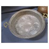 Copper Poaching Pan, Teapot, Trivet