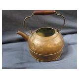 Copper Poaching Pan, Teapot, Trivet