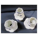 Blue & White Candle Holders