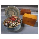 Button Tin, Recipe & Trinket Boxes