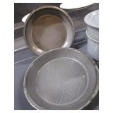 Vintage Enamel: Plates & Double Boiler