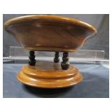 Wooden Footed Bowl