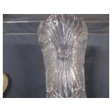 Bird Theme Pressed Crystal Vase