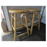 Oak Stools, Two