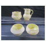 Irish Belleek Cream & Sugars