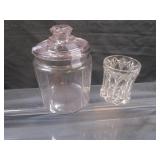 Vintage EAG Spooner, Syrup, Jar