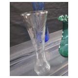 Vases: Etched, Blown, Cobalt