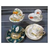Four Fine Tea Cup Sets