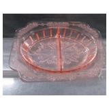 Pink Fruit Bowl, Div.Dish, Pitcher