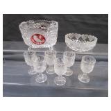 Fine Lead Glass Liqueurs, Dishes