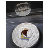 Tile Shipcraft & Silver Banded Bowls
