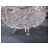 Fine Lead Glass Pitcher & Dishes