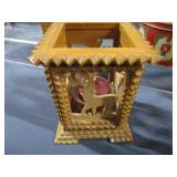 Carved Holder, Swiss Music Box