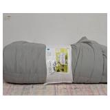 King Lofty Microfiber Comforter White - Room Essentials™: Midweight, Plain Weave, Machine Washable, OEKO-TEX Certified