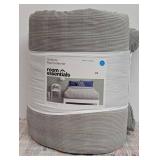 Corduroy Plaid Comforter Gray - Room Essentials Full/Queen