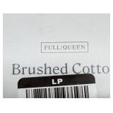 Full/Queen Brushed Cotton Blanket Blue Plaid - Threshold