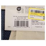 Full/Queen Brushed Cotton Blanket Blue Plaid - Threshold
