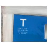 AllerEase Clean Boost Cool Touch Twin Size White Fitted Mattress Protector