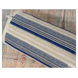 Color Blocked Striped Rectangular Indoor/Outdoor Area Rug