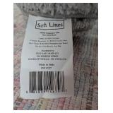 3x5 White and Grey Designed Rug
