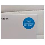 Twin/Twin Extra Long Satin Quilt White/Black - Room Essentials™: Midweight Sateen Coverlet, OEKO-TEX Certified