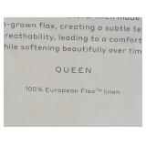 Queen 100% Linen Sheet Set Natural - Casaluna