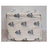Queen Ultra Soft Flannel Sheet Set Blue Woodblock - Threshold