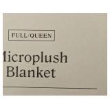 Full/Queen Microplush Bed Blanket Metallic Blue - Threshold