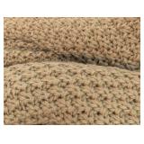 Oversized Recycled Knit Throw Blanket Brown - Threshold