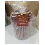 Pack of 18 - Unscented 4" Candles - Individually Wrapped (6-Bubble Pillar, 6-Wavy Pillar, 6-Arch Pillar)  - 18 Candles Total