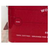 King Christmas Flannel Sheet Set Gray Snowflake - Wondershop