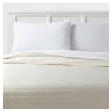 Twin/Twin Extra Long Satin Quilt Ivory - Room Essentials