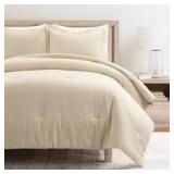 Twin/ Twin Extra Long Corduroy Plush Comforter Khaki - Room Essentials™: Lightweight, Teen Bedding, OEKO-TEX Certified