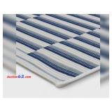 Color Blocked Striped Rectangular Indoor/Outdoor Area Rug
