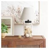 Casual Fillable Small Lamp Base Clear - Threshold™: Glass Accent, No Assembly Required, UL Listed