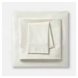 King Solid Performance 400 Thread Count Sheet Set Sour Cream - Threshold