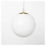 Milk Glass Ceiling Pendant Brass - Threshold™ designed with Studio McGee