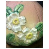 I6 - Vintage Roseville 996-13 White Rose Ewer