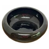 J6 - Vintage Roseville Pottery Black Glaze Vases & Bowl (Lot of 3)