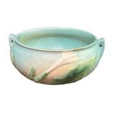 J6 - Vintage Roseville Thornapple Floral Bowl