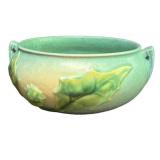 J6 - Vintage Roseville Thornapple Floral Bowl