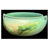 J6 - Vintage Roseville Thornapple Floral Bowl