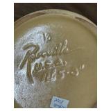 J6 - Vintage Roseville Pottery White Rose Double Cornucopia Vase 14-8