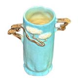J6 - Vintage Roseville Pottery Ming Tree Vase Celestial Blue
