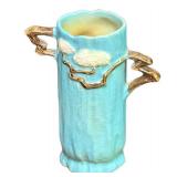 J6 - Vintage Roseville Pottery Ming Tree Vase Celestial Blue
