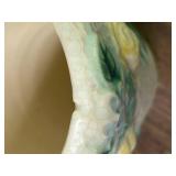 J6 - Vintage Roseville Pottery Rozane Cone Vase 8 in Floral Relief